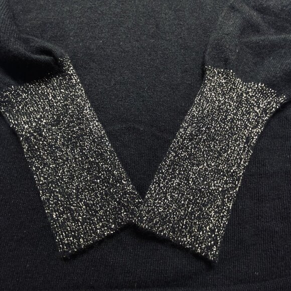 Vtg SCOTCH HOUSE Women Pullover Cashmere Sweater Long Sleeve Sz M Black 79-20 - Picture 14 of 16